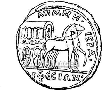 Coin, back, Ephesus, Coins, backs