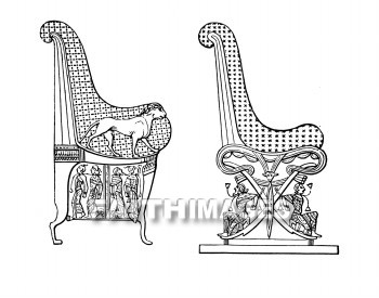 Egyptian, throne, chair, State, ornamental, decorative, Thrones, chairs, states