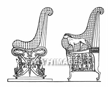 throne, Egyptian, royal, chair, seated, royalty, king, queen, ornate, craft, skill, Thrones, chairs, royalties, Kings, queens, crafts, skills