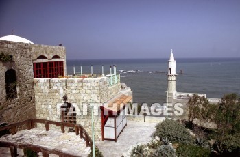 Jaffa, Joppa, Simon, Tanner, home, sea, seashore, minaret, building, tanners, homes, seas, seashores, minarets, buildings