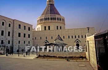 nazareth, Basilica, traditional, site, Angel, Gabriel, announced, Jesus', birth, Mary, Joseph, annunciation, Augustus, caesar, tax, decree, register, census, Herod, great, murder, baby, Egypt, carpenter, shop, apprentice