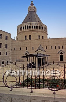 nazareth, Basilica, traditional, site, Angel, Gabriel, announced, Jesus', birth, Mary, Joseph, annunciation, Augustus, caesar, tax, decree, register, census, Herod, great, murder, baby, Egypt, carpenter, shop, apprentice