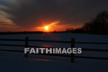 sunset, sundown, evening, eventide, eve, winter, coldest, season, cold, coldness, Frozen, freeze, Precipitation, white, translucent, ice, crystal, soft, white, flakes.snow, flake, vapor, watery, particle, Falling, Beautiful