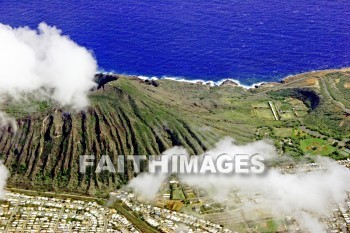 coastline, ocean, sea, honolulu, hawaii, air view, perspective, oceans, seas, perspectives