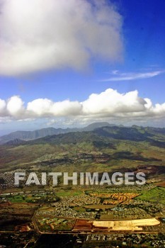 mountain, oahu, honolulu, hawaii, air view, perspective, mountains, perspectives