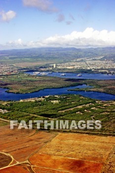pearl harbor, honolulu, hawaii, mountain, bay, harbor, Landscape, air view, perspective, mountains, bays, harbors, landscapes, perspectives