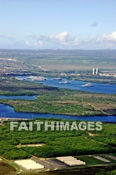 pearl harbor, honolulu, hawaii, mountain, bay, harbor, Landscape, air view, perspective, mountains, bays, harbors, landscapes, perspectives