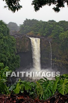 rainbow falls, waterfall, wailuku river state park, island of hawaii, hawaii, waterfalls