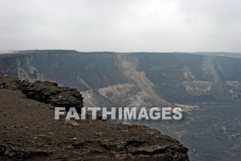 volcano, volcano crater, volcano national park, island of hawaii, hawaii, volcanoes