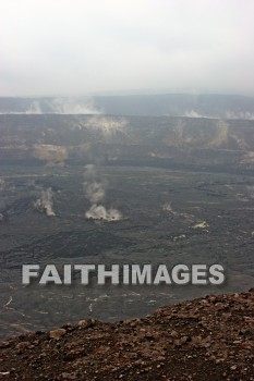 volcano, volcano crater, volcano national park, island of hawaii, hawaii, volcanoes