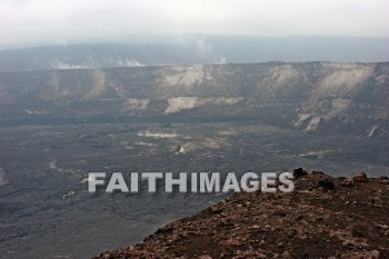 volcano, volcano crater, volcano national park, island of hawaii, hawaii, volcanoes