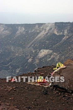 offering, fire-goddess pele, pele, fire goddess, volcano, volcano crater, volcano national park, island of hawaii, hawaii, offerings, volcanoes