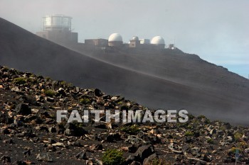 observatory, pu'u 'ula'ula summit, crater, caldera, extinct volcano, haleakala national park, maui, hawaii, observatories, craters