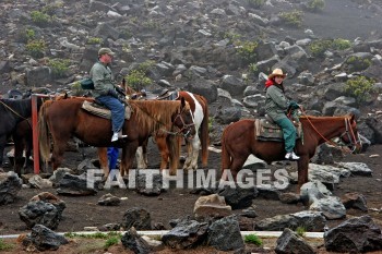 horse, rider, horseman, pu'u 'ula'ula summit, crater, caldera, extinct volcano, haleakala national park, maui, hawaii, horses, riders, horsemen, craters