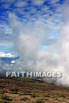 cloud, pu'u 'ula'ula summit, crater, caldera, extinct volcano, haleakala national park, maui, hawaii, clouds, craters