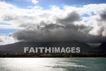 cloud, mountain, sky, maui, hawaii, clouds, mountains, skies