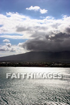 cloud, mountain, sky, maui, hawaii, clouds, mountains, skies