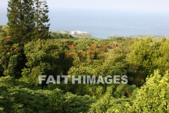 bay, panoramic view, kona, island of hawaii, hawaii, bays