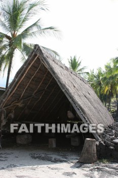 thatch, thatched roof, roof, hut, halau, storage, work shed, pu'uhonua o honaunau national historical park, kona, island of hawaii, hawaii, thatches, roofs, huts, storages