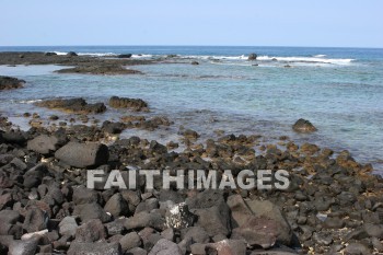 rocky shore, shore line, bay, ocean, sea, pu'uhonua o honaunau national historical park, kona, island of hawaii, hawaii, bays, oceans, seas