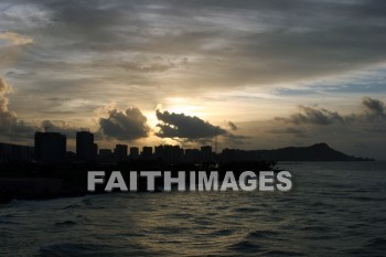 sunrise, sunset, cloud, mountain, Diamondhead, volcano, extinct, color, colorful, light, bright, beginning, opening, new, honolulu, hawaii, sunrises, sunsets, clouds, mountains, volcanoes, colors, lights, openings