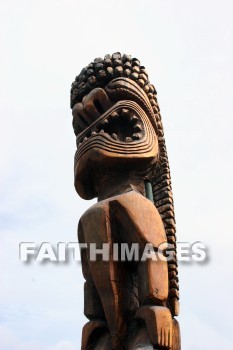 God, pagan god, carving, Sea Life Park, honolulu, O'ahu, hawaii, Gods