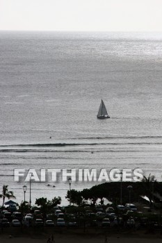 sailboat, boat, ocean, sea, O'ahu, hawaii, Sailboats, boats, oceans, seas