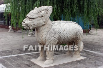 kylin, stone animals, sacred way, ming tombs, imperial tombs, burial, cemetery, grave, death, dying, dead, dies, china, burials, cemeteries, Graves, deaths
