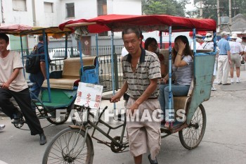 rickshaw, jinrikshas, china, rickshaws