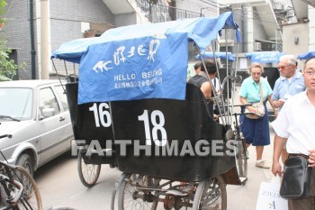 rickshaw, jinrikshas, beijing, china, rickshaws