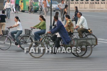 three-wheel bicycle, two-wheel bicycles, bicycle, xian, china, bicycles