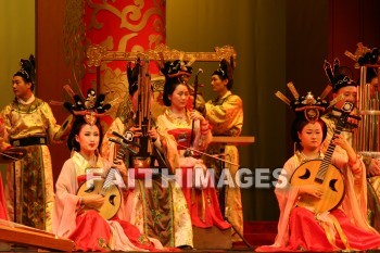 musician, dancer, sanxian instruments, xian, china, Musicians, dancers