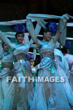 dancer, white ramie cloth, xian, china, dancers