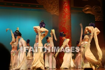 dancer, white ramie cloth, xian, china, dancers