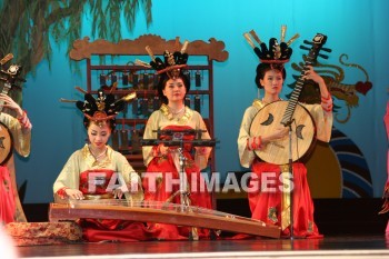 chinese musicians, xian, china