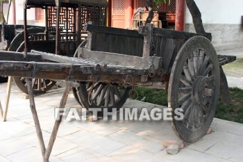 antique wagons, wagon, antique, haul, hauling, hauled, small wild goose pagoda, xian, china, wagons, antiques, hauls