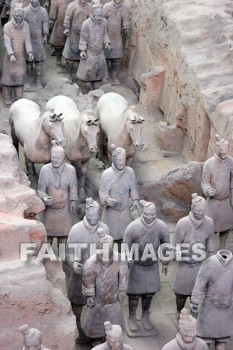 terracota warriors, guard, 2200 years old, 7000 figures, xian, china, guards