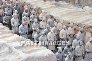 terracota warriors, guard, 2200 years old, 7000 figures, xian, china, guards