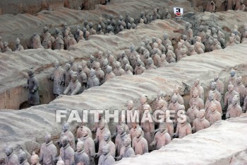 terracota warriors, guard, 2200 years old, 7000 figures, xian, china, guards