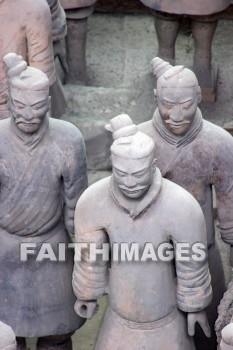 terracota warriors, guard, 2200 years old, 7000 figures, xian, china, guards