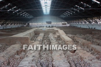 terracota warriors, guard, 2200 years old, 7000 figures, xian, china, guards