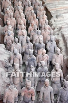 terracota warriors, guard, 2200 years old, 7000 figures, xian, china, guards