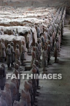 terracota warriors, guard, 2200 years old, 7000 figures, xian, china, guards