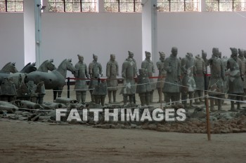 terracota warriors, guard, 2200 years old, 7000 figures, xian, china, guards