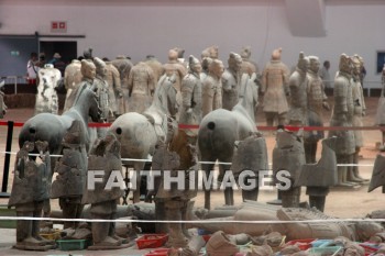 terracota warriors, guard, 2200 years old, 7000 figures, xian, china, guards