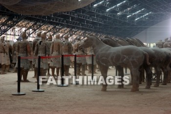 terracota warriors, guard, 2200 years old, 7000 figures, xian, china, guards