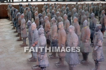 terracota warriors, guard, 2200 years old, 7000 figures, xian, china, guards