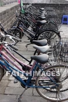 chinese bicycles, xian, china