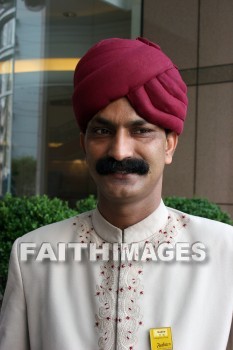 hotel doorman, india, hangzhou, china