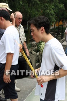 burning incense, Incense, ling yin buddhist temple, hangzhou, china, incenses